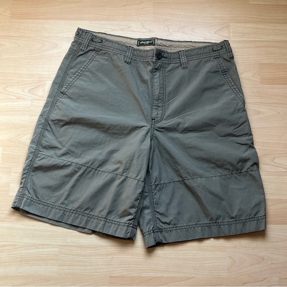 Eddie Bauer Other - Eddie Bauer Shorts Mens Brown Flat Front Cotton Size 36